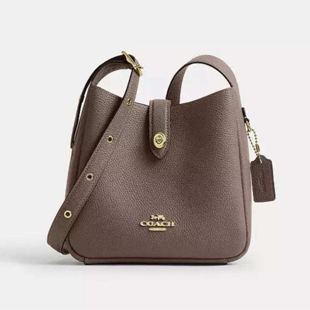 SOLD Coach Hadley Mini Pebbled Leather crossbody with Gold Hardware